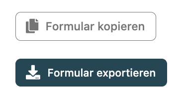 Schaltflaeche Formular exportieren im Formular-Editor